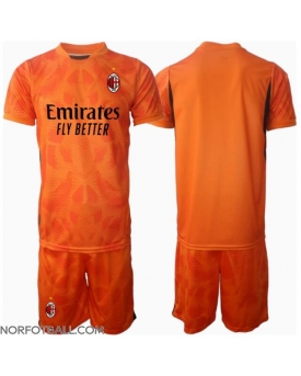 Billige Fotballdrakt AC Milan Keeper Replika Bortedraktsett Barn 2024-25 Kortermet (med bukser)